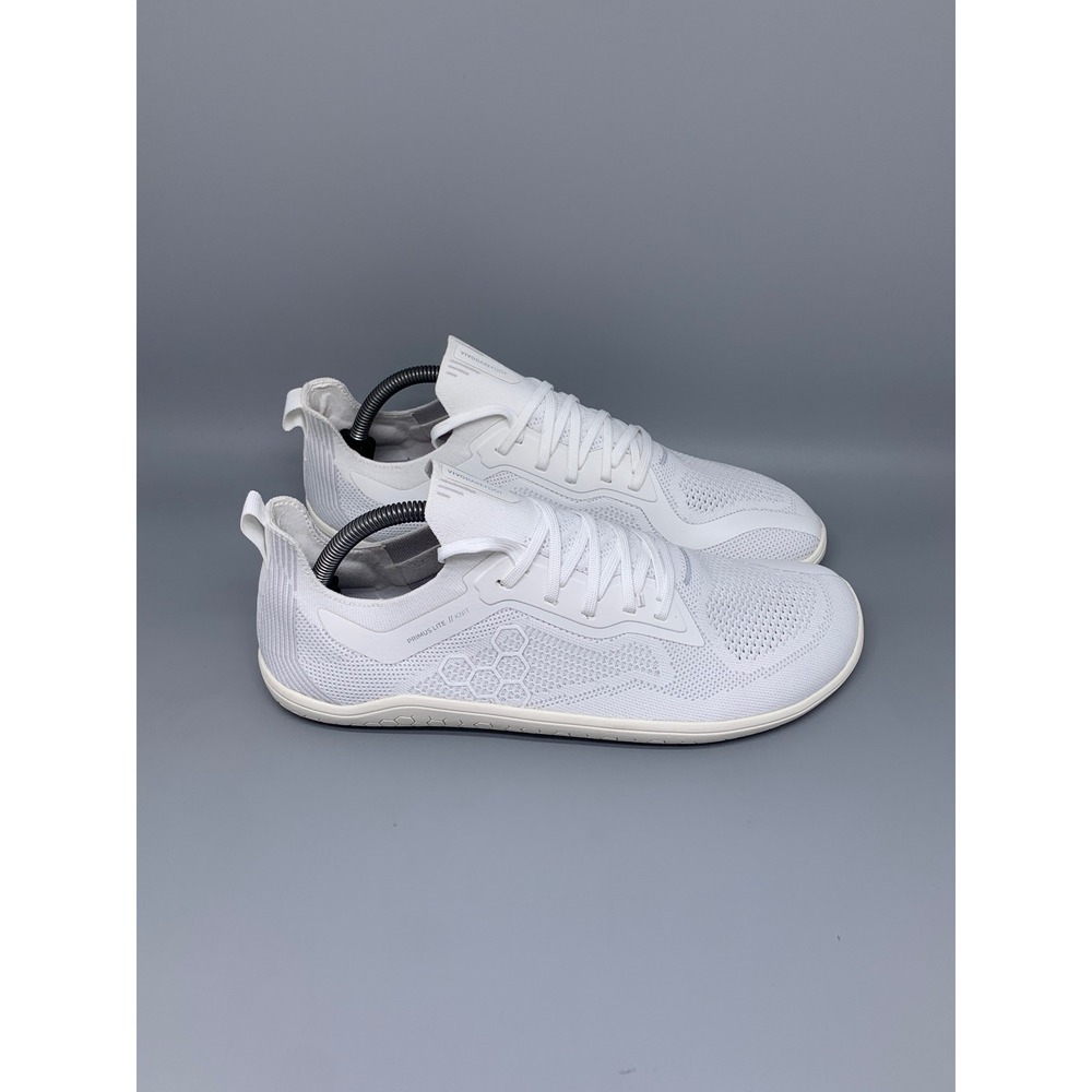 Vivobarefoot Primus Lite III Knit White Training Shoes 209304-05 Womens Sz 10